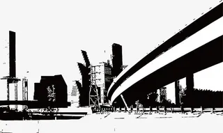 矢量手绘城市免抠