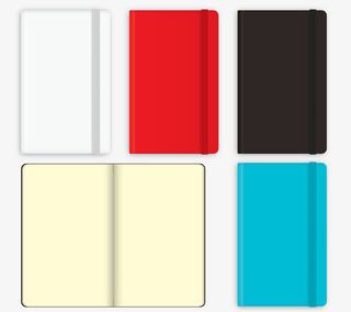 矢量彩色笔记本内页模板免费图片免抠