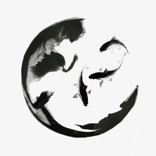 古风水墨圆圈免抠