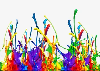 创意立体油漆免抠