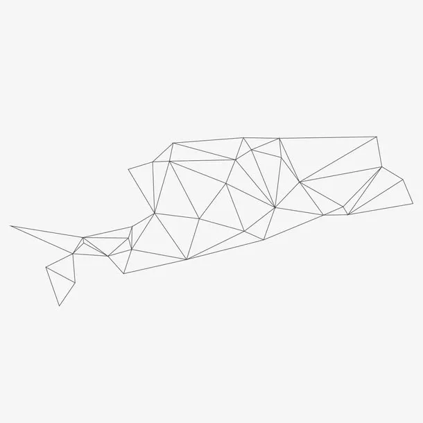 矢量黑色立体网格纸飞机免抠