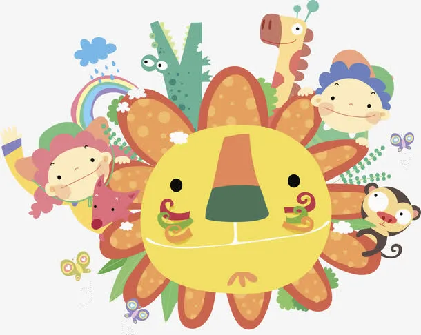 黄色花朵免抠