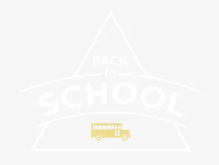 矢量简约返校日英文三角logo免抠