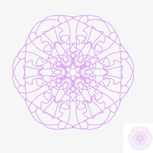 装饰元素，底纹花型，紫色底纹，对称免抠