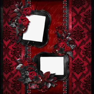 花叶装饰相框免抠