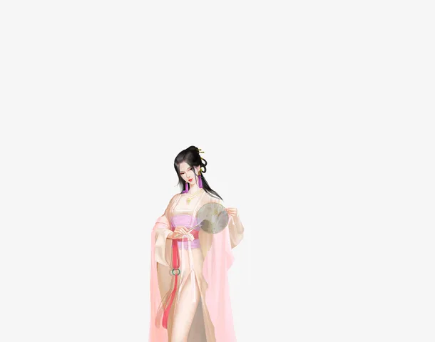 汉服妖娆美女免抠
