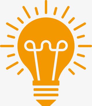 矢量灯泡素材免抠