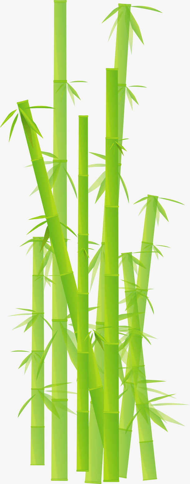 卡通竹子植物矢量图4免抠