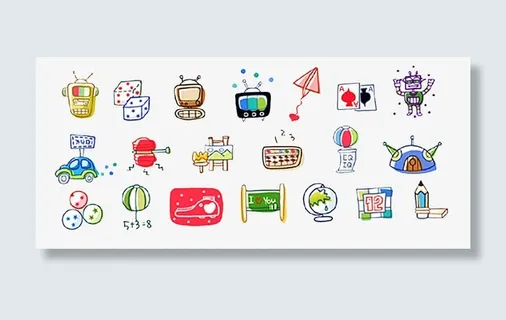 手绘图标素材免抠