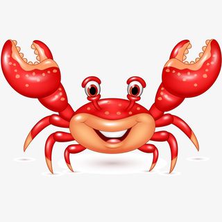 可爱卡通螃蟹插画可爱卡通螃蟹插免抠