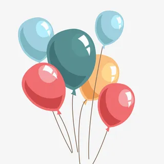 彩色气球免抠图匈免抠