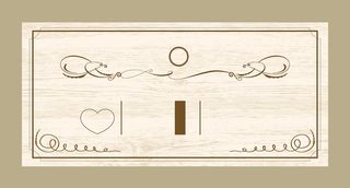 创意复古婚礼邀请卡矢量素材高清