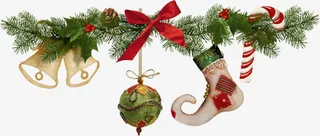 圣诞装饰标签免抠