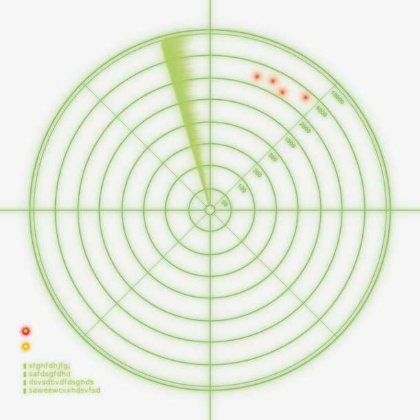 雷达扫描素材免抠