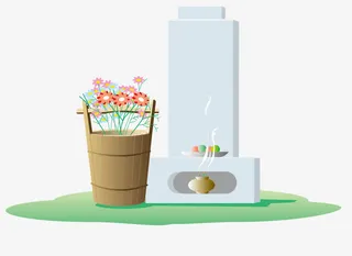 卡通墓碑矢量素材免抠