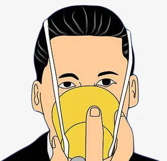 氧气罩吸氧免抠