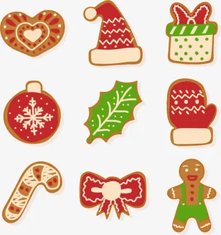 可爱的圣诞节元素免抠