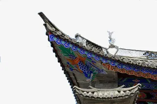 斜三角的一个屋檐角免抠