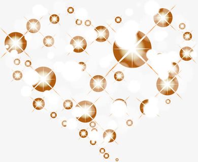 汽泡组成的爱心矢量图免抠