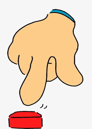 手指按压姿势免抠