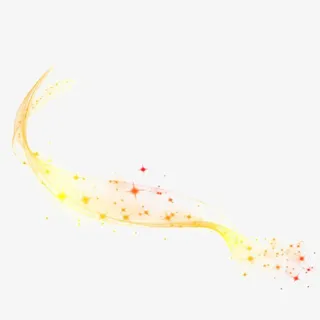 黄色星光装饰免抠