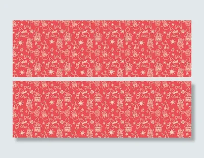 卡通手绘圣诞元素底纹高清