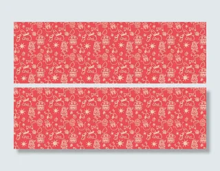 卡通手绘圣诞元素底纹高清