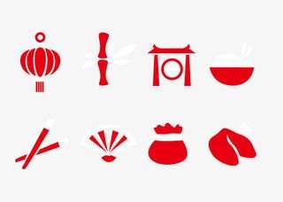 矢量过年元素免抠