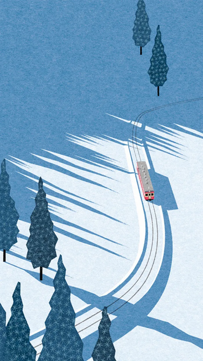 雪原列车H5背景高清