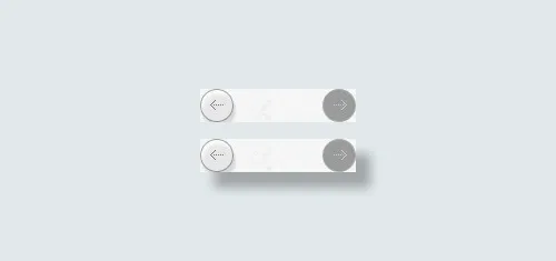 灰色卡通圆形箭头免抠