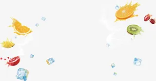 水果生鲜卡通冰块免抠