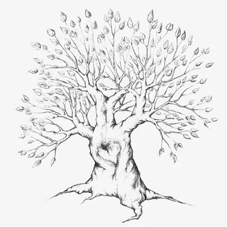 指纹树矢量免抠