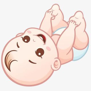 躺着的小孩免抠