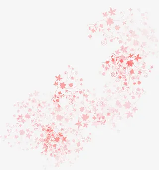 淡雅花纹水彩底纹素材免抠