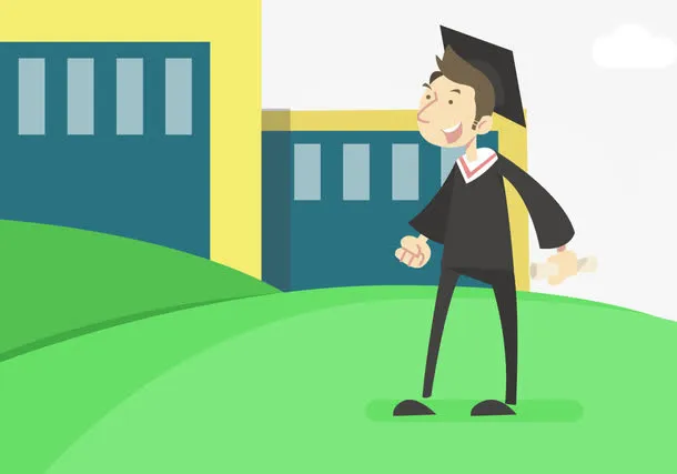 毕业季校园生活免抠