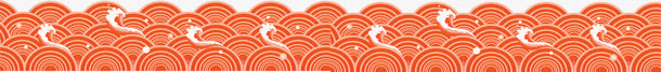 红色祥云浪花中国风装饰免抠