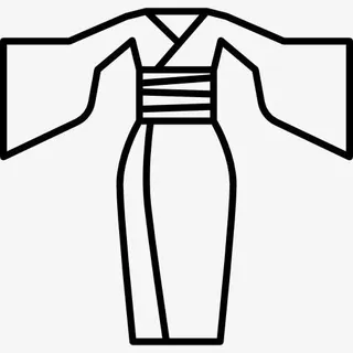 女性和服图标免抠