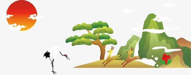 中国风绘画素材免抠