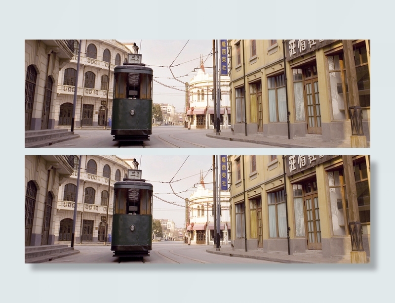 复古怀旧城市街道背景高清