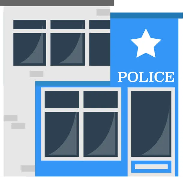 卡通警察局免抠