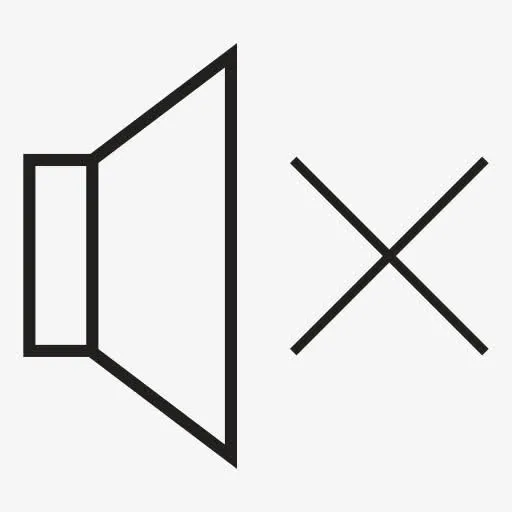 声音静音标志图标免抠