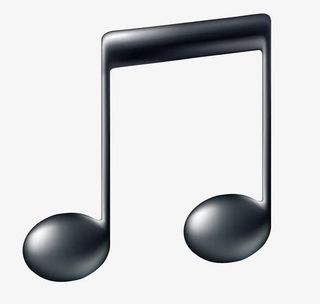 3D质感音符插画免抠