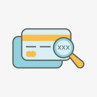 蓝色手绘存折免抠