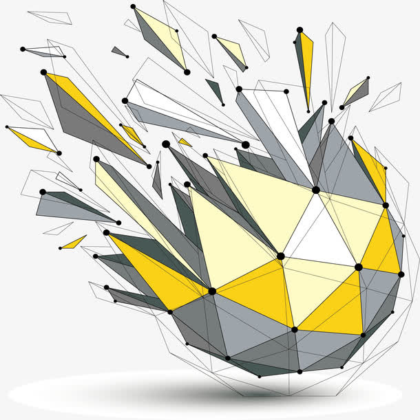 分解三角抽象背景