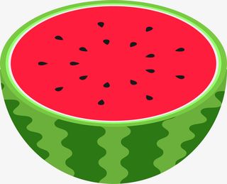 冰镇西瓜 清凉一夏免抠