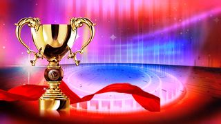 大气喜庆奖杯喜报海报模板背景素材高清