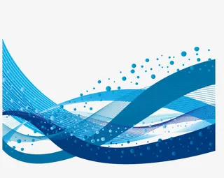 蓝色的飘带免抠