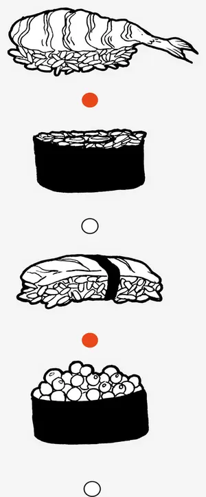 日式寿司菜单免抠