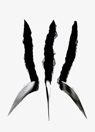 现代黑色特效爪痕免抠