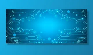 蓝色电路板高清